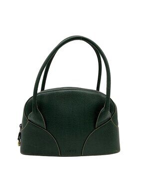 Loewe Handbag Green Leather